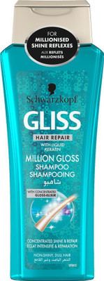Schwarzkopf Gliss Hair Repair With Liquid Keratin Million Gloss Shampoo 250 ml(250 ml) Flipkart