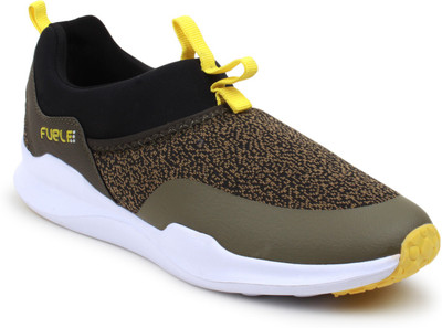 

Fuel Men's Boys Slip On Solid Casuals For Men(Olive, Yellow