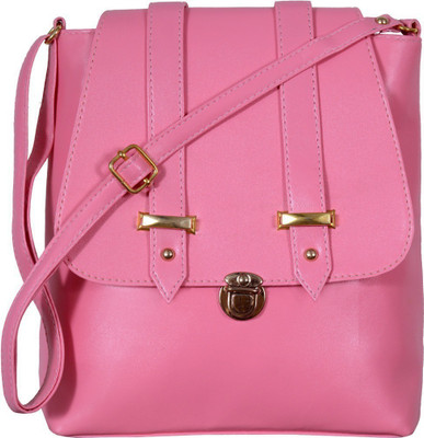 

VISHESH COLLECTIONS Women Evening/Party, Casual Pink PU Sling Bag