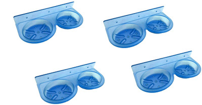 

RoyaL Indian Craft Set of 4 Unbreakable Rust Resistant 14 Inch Blue Color Soap Case With 6 Month Warranty(Blue)