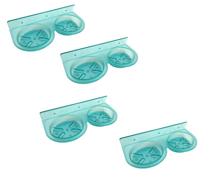 

RoyaL Indian Craft Set of 4 Unbreakable Rust Resistant 14 Inch Green Color Soap Case With 6 Month Warranty(Green)