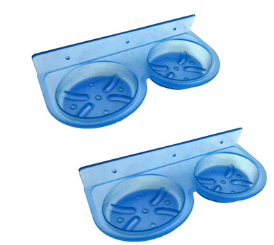 

RoyaL Indian Craft Set of 2 Unbreakable Rust Resistant 14 Inch Blue Color Soap Case With 6 Month Warranty(Blue)
