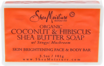 

Shea Moisture Organic Coconut & Hibiscus Shea Butter Soap - 101 Garms Soap(101 g)