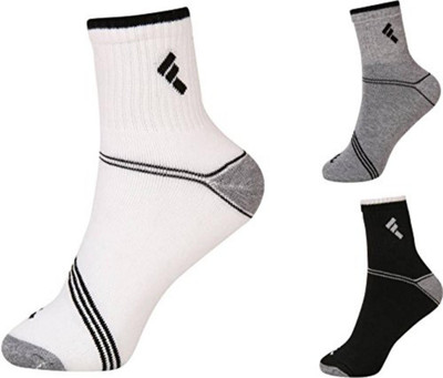 PinKit Men Solid Mid-Calf/Crew(Pack of 3)