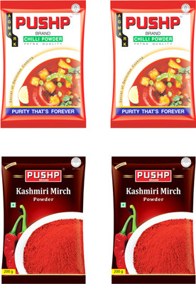 

Pushp Kashmiri Mirch and Patna Mirch - 2 Units each of 200gm.(4 x 200 g)