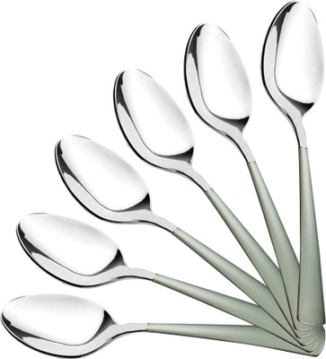 

Shapes Aero Satin Stainless Steel Tea Spoon Set(Pack of 6)