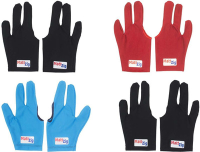 

MattZig Eight Pcs of Pool Snooker Billiard Gloves (, Black, Red, Blue, Black;blue;red
