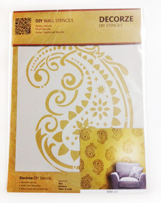 Decorze MWS-07 Motif Stencil Stencil(Pack of 1, Motif Stencil)