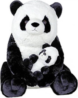 

HOMOKART Very Exclusive Mother & Baby Panda - 24 inch(White, Black), Black;white
