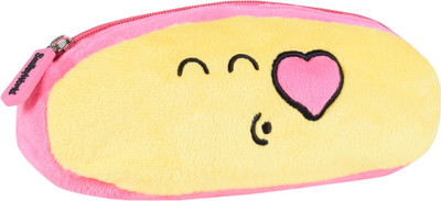 

Smiley World Blowing Kiss Smiley Soft Toy Pencil Pouch by Ultra - 5 cm(Yellow)