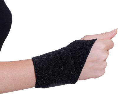 

Grip's Wrist Brace / Wrist Wrap Neoprene with Thumb Hole for Pain / Gym Universal ( R 02) Wrist Support(Black