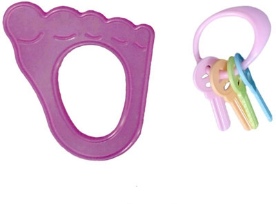 

Poddar Fashion Square BPA-Free Non Toxic Toddler and Infant Baby Silicone Tooth Gel Sooter Teether Keys Ring Teething Toys for Baby Rattle Toy Textured Water Filled Make Relax for Baby Baby Teether -5(Multicolour-5)