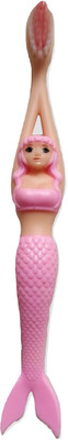 

BeautyQua Pink Mermaid soft Brussels Toothbrush with Cover Box for Kids ( age 2-7 Years) Extra Soft Toothbrush