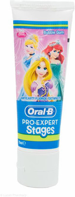 

Oral-B Pro-Expert Stages Toothpaste 75ml - Bubble Gum (Disney Princess) (Pack of 3) Toothpaste(225 g, Pack of 3)