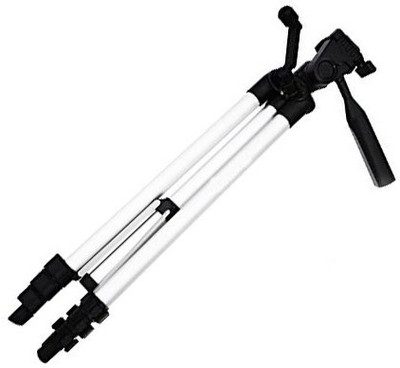 

lifemusic Tripod-3110 Long Portable Adjustable Camera Tripod with 3-dimensional Head and Quick Release Plate for Digital Camera Camcorder and Mobile Holder Tripod(black,silver, Supports Up to 1500)