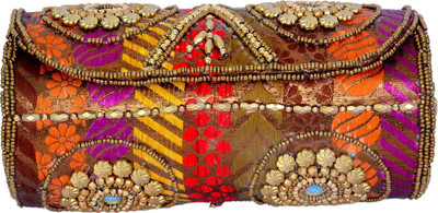 

Craft Trade Kundan Work Designer Bangle Box For Women Bangle Holder Vanity Box(Multicolor)