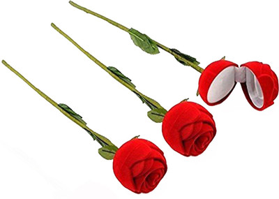 

IPP 3IPP-RED ROSE_M Red Rose Engagement Jewellery Box Vanity Box(Red)