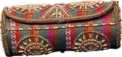 

Craft Trade Handmade Multicolor Kundan Bangle Box (8 CM X Length 20 CM) Ladies Kit Vanity Box(Multicolor)