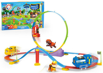 

HALO NATION Paw Patrol Adventure Orbital Railway Track Set with Shape Changing Tracks (Multicolor)