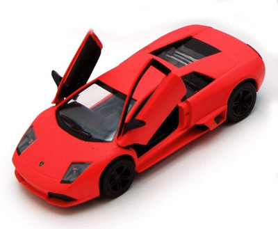 

Emob 1:36 Scale Die Cast Metal Orange Murcielago Lamborghini Pull Back Car Toy with Openable Doors(Multicolor)