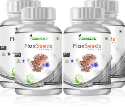 

Oriander 100 % Natural & Organic Flax Seed Extract 800 Mg 60 Capsules(360 g)
