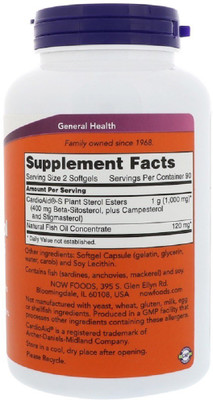 

Now Foods Now Foods, Beta-Sitosterol Plant Sterols,(180 No)
