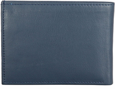 

ADAMIS Men Blue Genuine Leather Wallet(8 Card Slots)