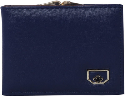 

BeeFashionable Women Blue Artificial Leather Wallet(6 Card Slots), Dark blue