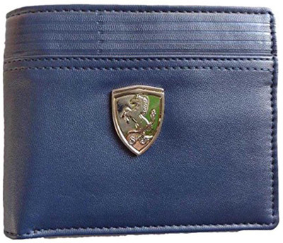 

Puma Men Blue Genuine Leather Wallet(6 Card Slots)