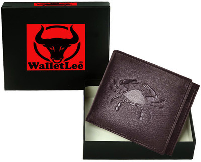 

WalletLee Men Casual Brown Genuine Leather Wallet(1 Card Slot)
