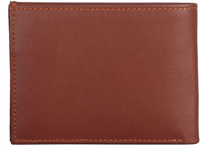 

ADAMIS Men Tan Genuine Leather Wallet(8 Card Slots)