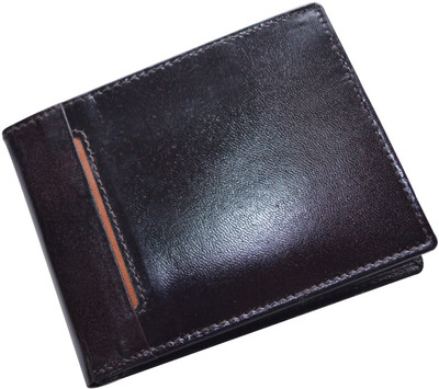 

CUT THE CHASE Men Casual Black Genuine Leather Wallet(6 Card Slots), Brown