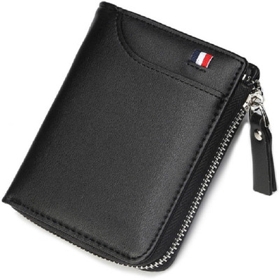 

SPL Men Casual Black Artificial Leather Wallet(7 Card Slots)