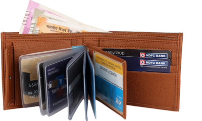 

JVoutfits Men Tan Artificial Leather Wallet(11 Card Slots)