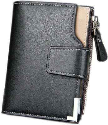 

SPL Men Casual Black Artificial Leather Wallet(9 Card Slots)