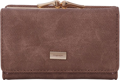 

Bee fashionable Women Brown Artificial Leather Wallet(8 Card Slots), Light brown