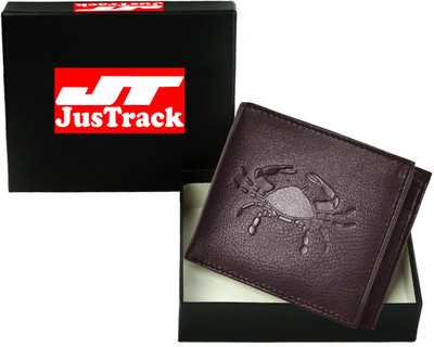 

JusTrack Men Formal Brown Genuine Leather Wallet(1 Card Slot)