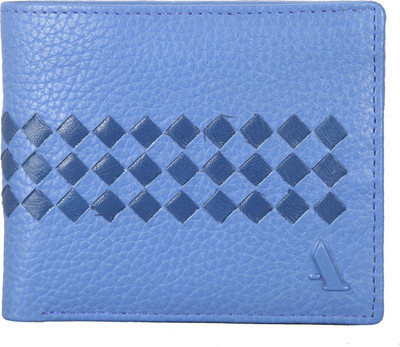 

Adamis Men Casual Blue Genuine Leather Wallet(6 Card Slots)