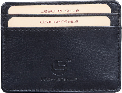 

Leatherstile Men Black Artificial Leather Wallet(2 Card Slots)