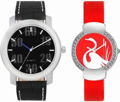 

VALENTIME VL39VT25 New Latest Stylish Designer Collection Leather Combo Couple Fancy Diamond Casual Best Offer Watch - For Men & Women
