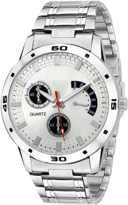 

SNAPCROWD AR301WHITE New Analogue stylish designer Leather Strap watches for boys and men Watch - For Men