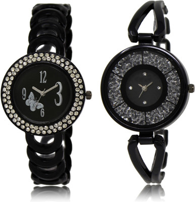 Talgo Latest Set of 2 Stylish Attractive Professional Designer Combo Analog Watch - For Women