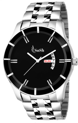 

SoSh Analogue Black Dial Men's & Boys Stylish Watch Watch - For Men
