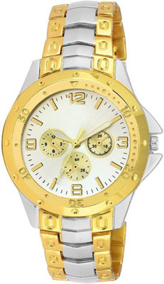 

FabSale Best New Designer MultiColor Metal Strap Stylish Attractive Round Silver Dial Latest Analog Wrist Watch - For Men