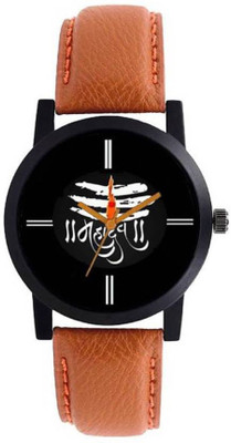 

AK NEW MAHADEV ORANGE leather strap for MEN Watch - For Men