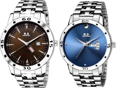 

R S Original RSO2130 DAY AND DATE COMBO SET OF 2 WATCH FOR MEN Watch - For Men