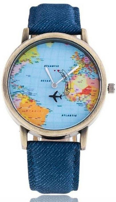 

FabSale Best New Designer Blue Synthetic Leather Strap Stylish Attractive Round Multicolor Dial Latest Analog Wrist Watch - For Boys & Girls