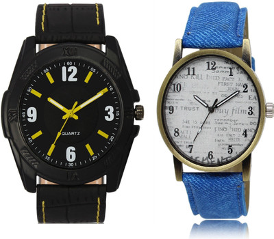 

Lifetime latest design black and white dial combo of 2 Watch PartyWear+Casual+Formal Watch Watch Watch - For Boys