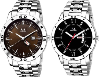 

R S Original RSO2125 DAY AND DATE COMBO SET OF 2 WATCH FOR MEN Watch - For Men