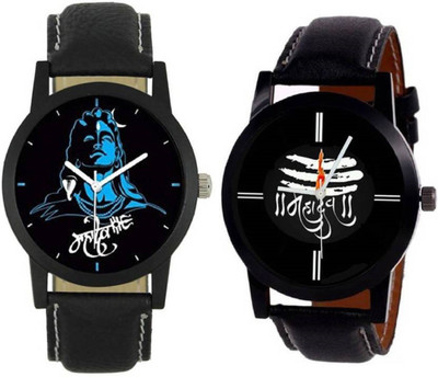 

HARMI CREATIVE Gents Attractive latest Mahadev Printed Designer Combo F419 Watch - For Men Watch - For Men & Women